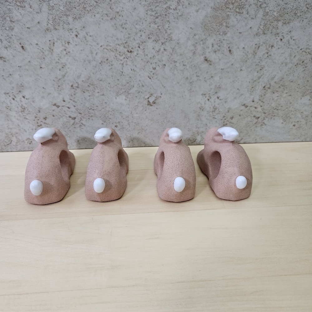 Easter Bunny Napkin Rings Rabbit (4) - Picture 4 of 12